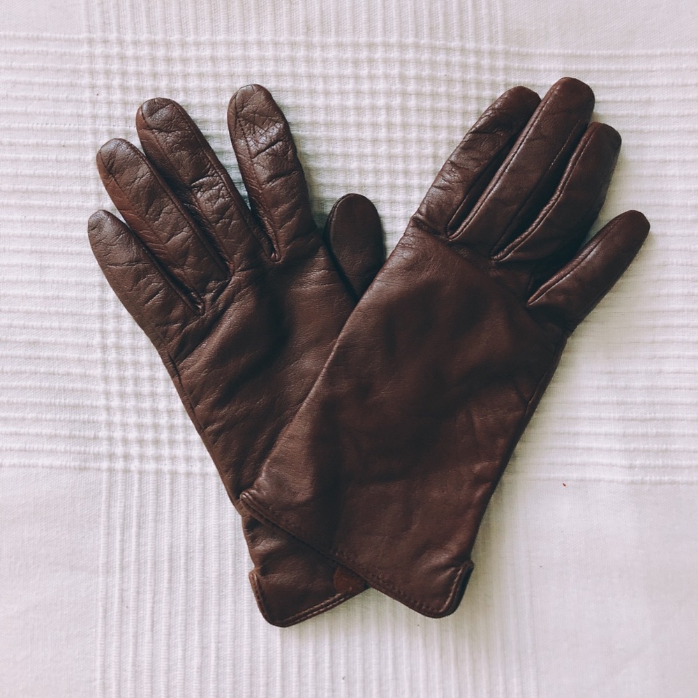 Chocolate Leather Gloves
